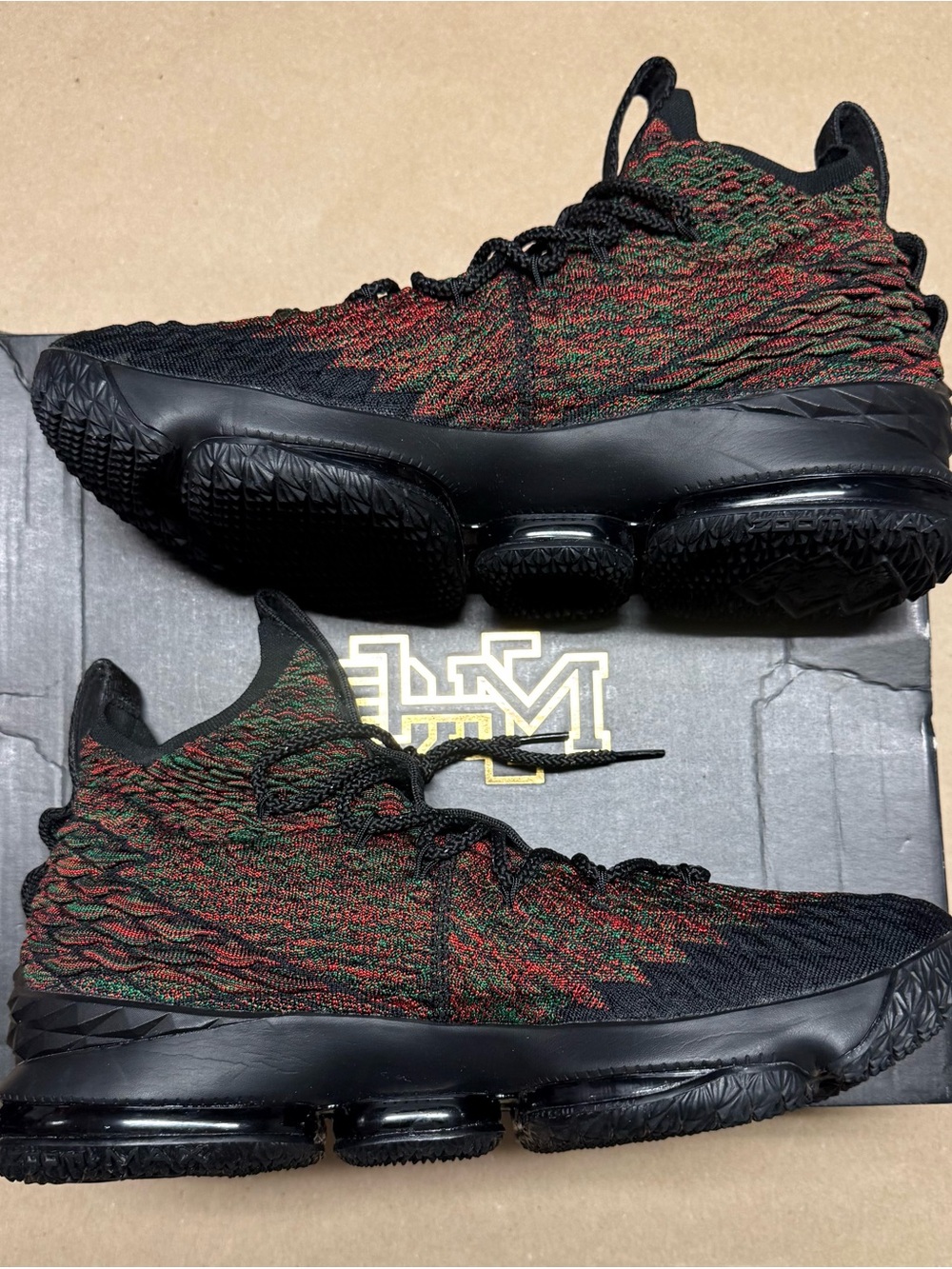 Nike Air Lebron 15 XV BHM men’s size 13 basketball shoes Rare NEW! - Picture 2 of 6